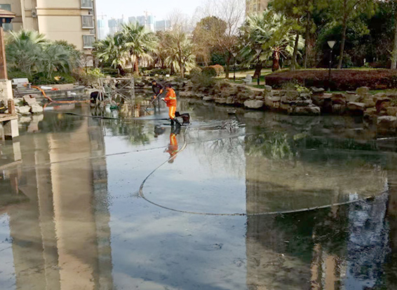 埇桥景观池淤泥清理